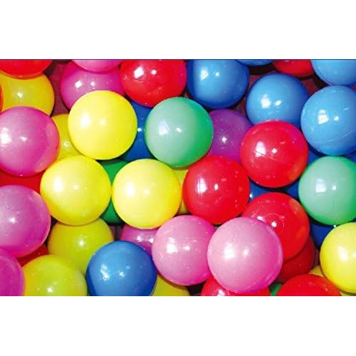  [아마존베스트]POCO DIVO 100 Pit Balls Magic Funball 5-Color Crushproof Kids Play Ocean Ball with Mesh Bag