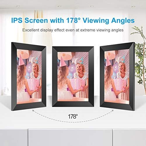  [아마존베스트]WiFi Digital Photo Frame, PODOOR Touch Electronic Picture Frame, 10.1 Inch Smart Photo Frame, 1080P with 16GB Memory, Automatic Rotation, Adjustable Brightness, iOS and Android App