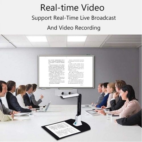  [아마존베스트]POEO Document Camera for Teachers, 8MP High Definition Book Scanner with Real-time Projection Video Recording Function, Multi-Language OCR, Capture Size A4, Compatible with Version