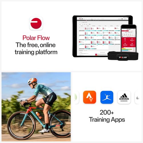  Polar H10 Heart Rate Monitor Chest Strap - ANT + Bluetooth, Waterproof HR Sensor for Men and Women (New)