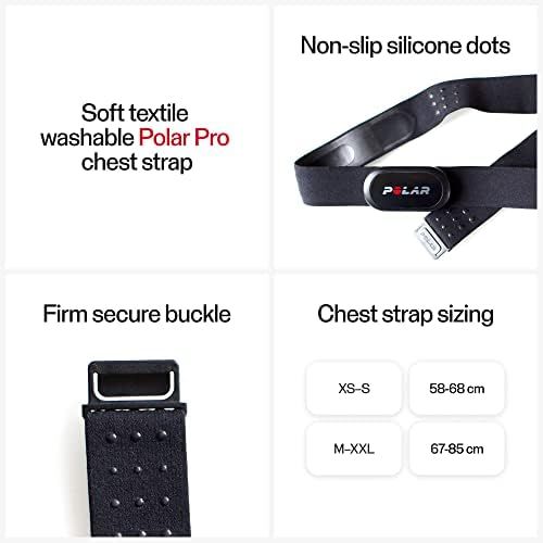  Polar H10 Heart Rate Monitor Chest Strap - ANT + Bluetooth, Waterproof HR Sensor for Men and Women (New)