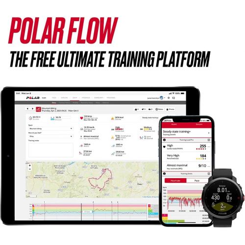  [아마존베스트]POLAR Grit X - Rugged Outdoor Watch with GPS, Compass, Altimeter and Military-Level Durability for Hiking
