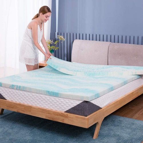  [아마존 핫딜] POLAR SLEEP Mattress Topper, 3 Inch Gel Memory Foam Mattress Topper with CertiPUR-US Certified - Twin Size