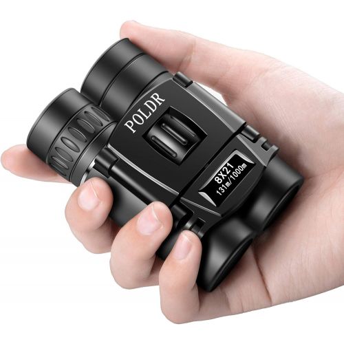  [아마존베스트]POLDR 8x21 Small Compact Lightweight Binoculars for Adults Kids Bird Watching Traveling Sightseeing.Mini Pocket Folding Binoculars for Concert Theater Opera