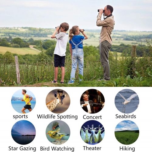  [아마존베스트]POLDR 8x21 Small Compact Lightweight Binoculars for Adults Kids Bird Watching Traveling Sightseeing.Mini Pocket Folding Binoculars for Concert Theater Opera