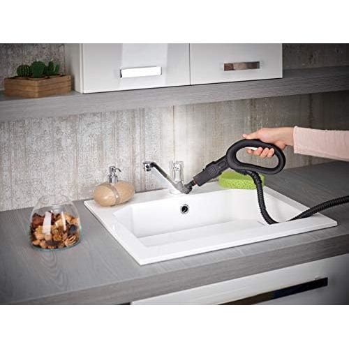  Vaporetto PTEU0277 Vaporetta Smart 100_T Dampfreinigungsgerat mit 4 BAR, standig nachfuellbar Wassertankkapazitat 2 L, Dampfmenge 11o g/Min 1500 Watt, Rostfreier Stahl, 2 liters, We