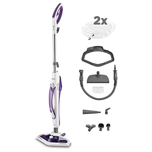  [아마존베스트]Polti Vaporetto SV440_Double PTEU0274 Dual Action Steam Mop Portable Steam Cleaner and Floor Nozzle Vaporforce 15in1 Kills and Eliminates 99.9%* of Viruses, Germs and Bacteria, 150