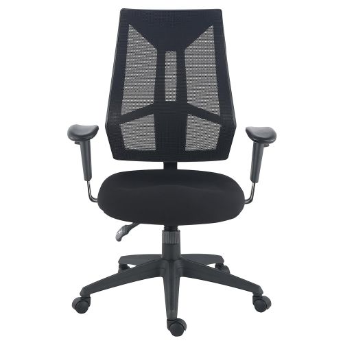  POLY & BARK Poly and Bark Benicia Office Chair in Soft-Touch Fabric, Black