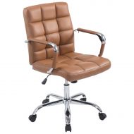 POLY & BARK EM-251-TER Manchester Office Chair Terracotta/Chrome