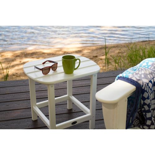  POLYWOOD SBT18WH South Beach 18 Outdoor Side Table, White