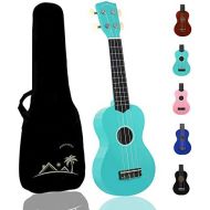 [아마존 핫딜]  [아마존핫딜]POMAIKAI Sopran Ukulele Starter Uke 21 Zoll Hawaii Gitarre mit Tasche fuer Kinder und Anfanger (Hellblau)