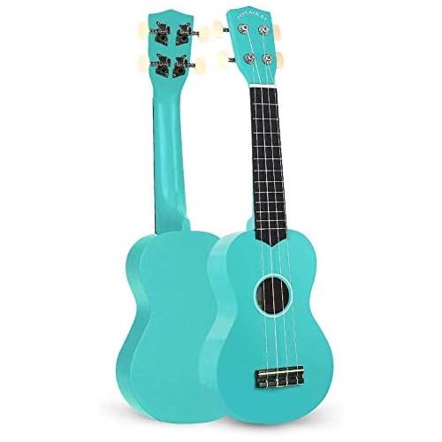  [아마존 핫딜]  [아마존핫딜]POMAIKAI Sopran Ukulele Starter Uke 21 Zoll Hawaii Gitarre mit Tasche fuer Kinder und Anfanger (Hellblau)