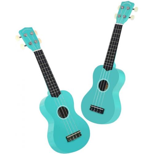  [아마존 핫딜]  [아마존핫딜]POMAIKAI Sopran Ukulele Starter Uke 21 Zoll Hawaii Gitarre mit Tasche fuer Kinder und Anfanger (Hellblau)