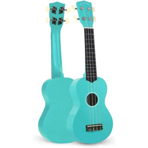  [아마존 핫딜]  [아마존핫딜]POMAIKAI Sopran Ukulele Starter Uke 21 Zoll Hawaii Gitarre mit Tasche fuer Kinder und Anfanger (Hellblau)