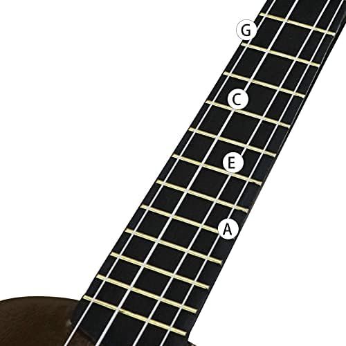  POMAIKAI Soprano Wood Ukulele Rainbow Starter Uke Hawaii kids Guitar 21 Inch with Gig Bag for kids Students and Beginners (Brown)