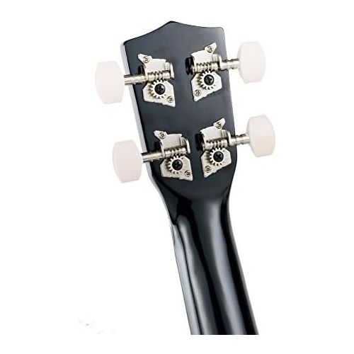  [아마존베스트]POMAIKAI Soprano Wood Ukulele Rainbow Starter Uke Hawaii kids Guitar 21 Inch with Gig Bag for kids Students and Beginners (Black)