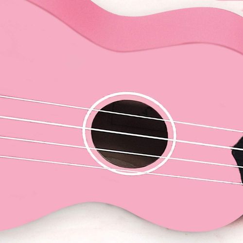  [아마존베스트]POMAIKAI Soprano Kids Ukulele for Beginner Girls 21 Inch Hawaii Kid Guitar Starter Ukelele Wood Uke Rainbow Uke with Gig Bag (Pink)