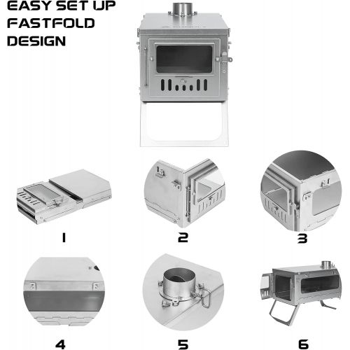  POMOLY T1 텐트 스토브 캠핑 티타늄 우드 스토브 POMOLY T1 Tent Stove PERSPECTIVE Camping Titanium Wood Stove