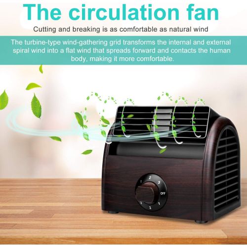  [아마존 핫딜]  [아마존핫딜]POOCCI Desk Fan Mini Classic Personal Vintage Air Circulator Fan Table Cooling Turbo Fan for Home Office AC Powered