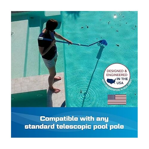  POOL BLASTER Catfish Ultra Rechargeable, Battery-Powered, Pool-Cleaner, Ideal for In-Ground Pools and Above Ground Pools for Cleaning Leaves, Dirt and Sand & Silt.
