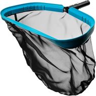 POOLWHALE Pool Skimmer Net Rake, Aluminum Frame Deep Nylon Net, Ultra Fine Mesh Pool Nets for Cleaning Leaves, Debris & Swimming Pool Skimming