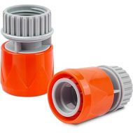 2 Pieces Plastic Garden Hose Connector, Quick Coupler 3/4