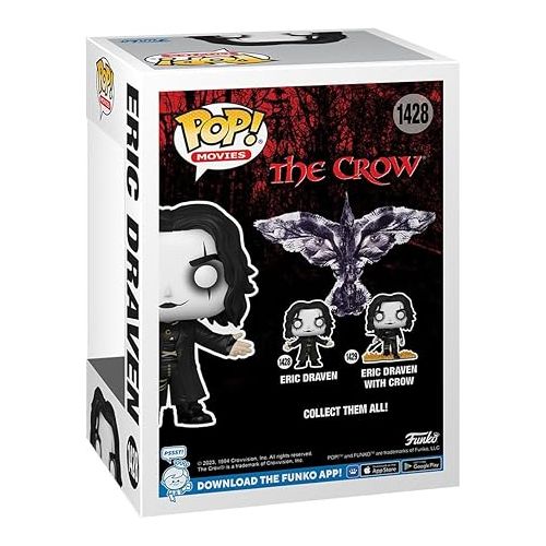  POP Movies: The Crow - Eric Draven Funko Vinyl Figure (Bundled with Compatible Box Protector Case), Multicolored, 3.75 inches