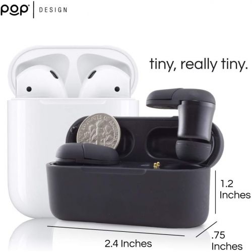  [아마존 핫딜] [아마존핫딜]POP Aero True Wireless Bluetooth 5.0 Earbuds - Built in Mic -Mini Compact TWS Ear Pods - Premium Audio Quality -Simple Pairing- Ultra Portable Charging Case for 15 Hours Play Time- Hap