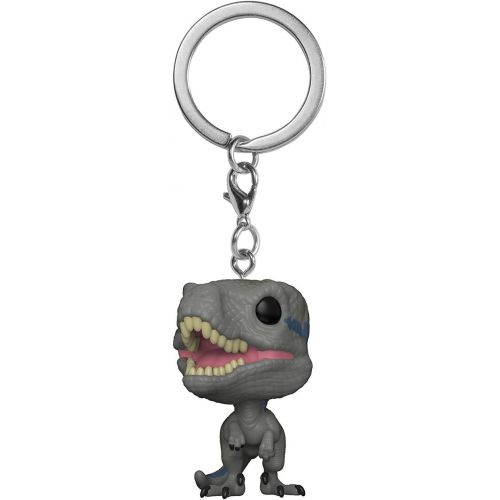 펀코 Funko Pop Keychain: Jurassic World 2 - Blue Velociraptor Collectible Figure, Multicolor