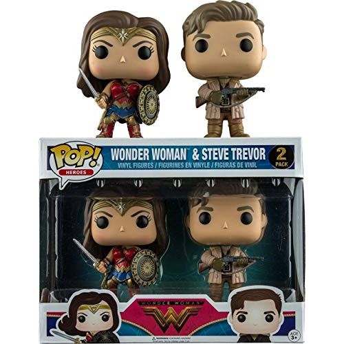 펀코 Funko DC Wonder Woman Movie POP Movies Wonder Woman & Steve Trevor Vinyl Figure