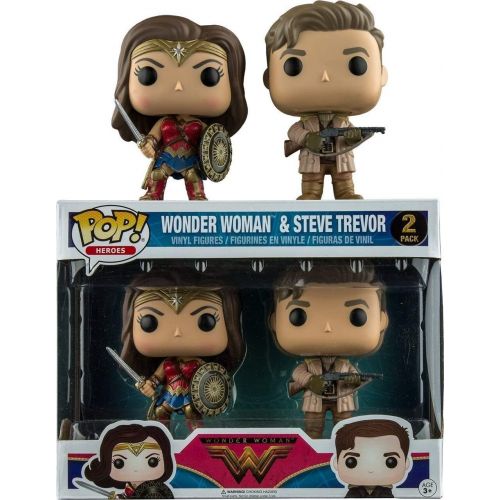 펀코 Funko DC Wonder Woman Movie POP Movies Wonder Woman & Steve Trevor Vinyl Figure