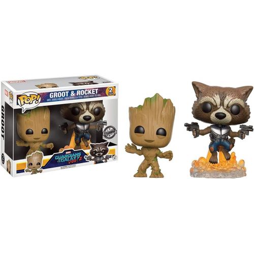 펀코 Funko Pop! Groot & Rocket  Guardians of The Galaxy Vol. 2 (FYE Exclusive)