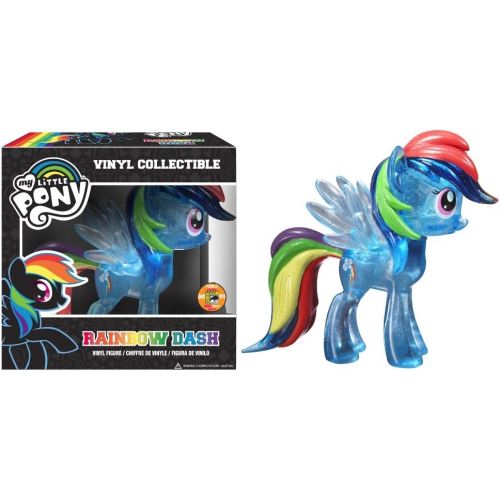 펀코 Funko My Little Pony: Rainbow Dash Vinyl Figure, Clear Glitter (SDCC Amazon Exclusive)