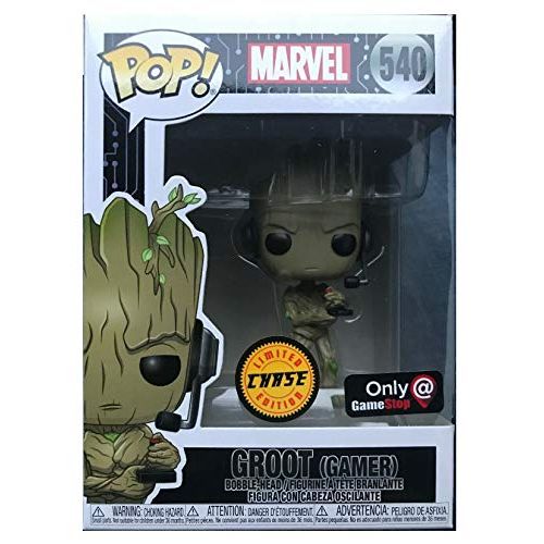 펀코 Funko Pop! Marvel Gamer Groot Standing with Headset Chase Exclusive Vinyl Figure