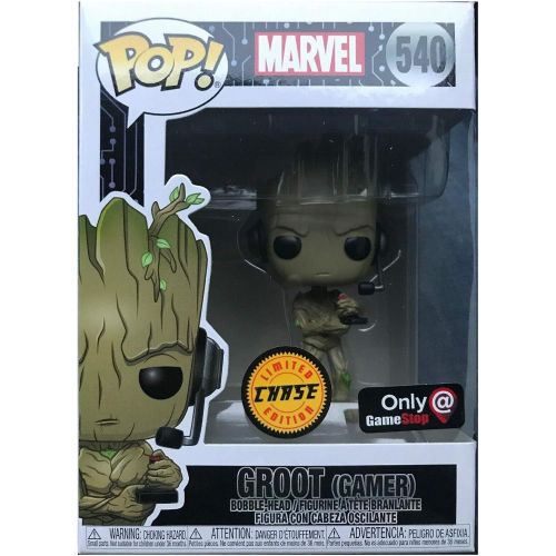 펀코 Funko Pop! Marvel Gamer Groot Standing with Headset Chase Exclusive Vinyl Figure