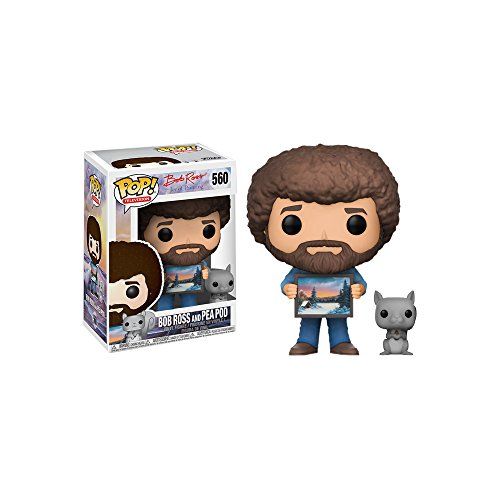 펀코 Funko Pop Television Bob Ross and Pea Pod Joy of Painting Vinyl Figure