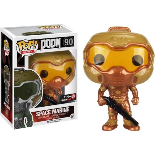 펀코 Funko Pop! Games DOOM Gold Space Marine #90 (Exclusive)