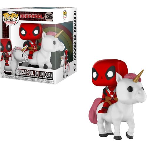 펀코 Funko Pop! Marvel Collectores Crops - Deadpool On Unicorn - Pop! Rides #36