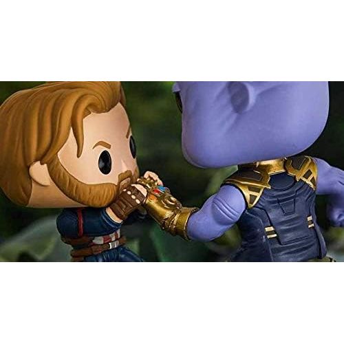 펀코 Funko Pop! Marvel Avengers Infinity War Captain America vs. Thanos Movie Moments Exclusive Figure Set