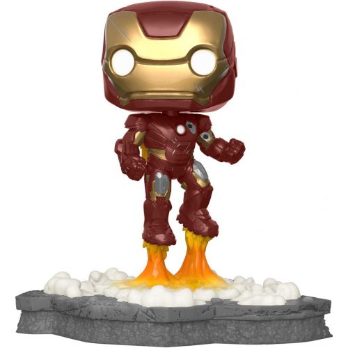 펀코 Funko 45610 Pop! Deluxe, Marvel: Avengers Assemble Series - Iron Man, Amazon Exclusive, Figure 1 of 6