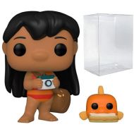 Disney: Lilo & Stitch Lilo with Pudge Funko Pop! Vinyl Figure (Bundled with Compatible Pop Box Protector Case)