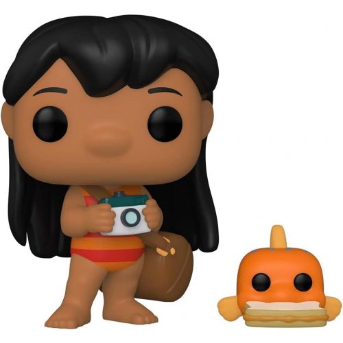 펀코 Disney: Lilo & Stitch Lilo with Pudge Funko Pop! Vinyl Figure (Bundled with Compatible Pop Box Protector Case)