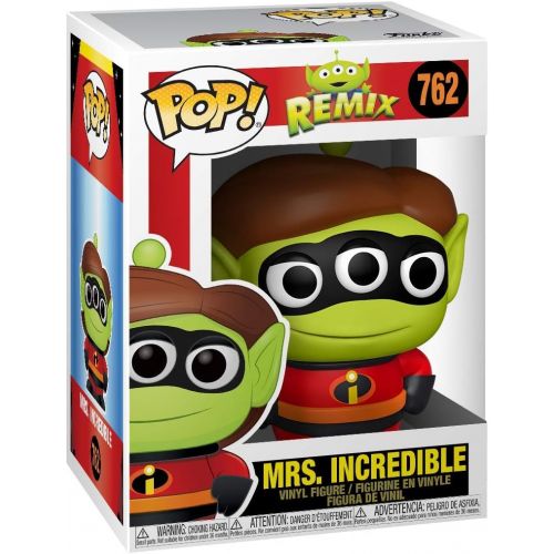 펀코 Funko Pop! Disney: Pixar Alien Remix Mrs. Incredible, Multicolor, 3.75 inches (49602)