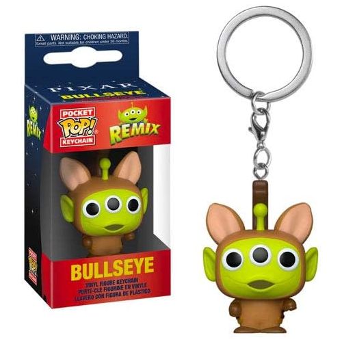  Funko Pocket Pop! Keychain Disney: Pixar Alien Remix Bullseye, Multicolor (49092)