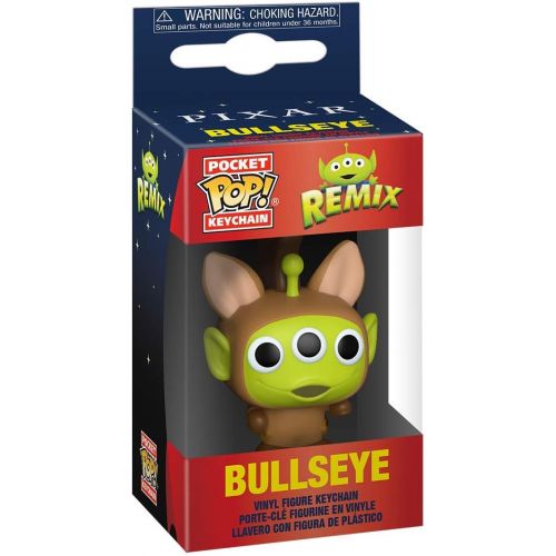  Funko Pocket Pop! Keychain Disney: Pixar Alien Remix Bullseye, Multicolor (49092)