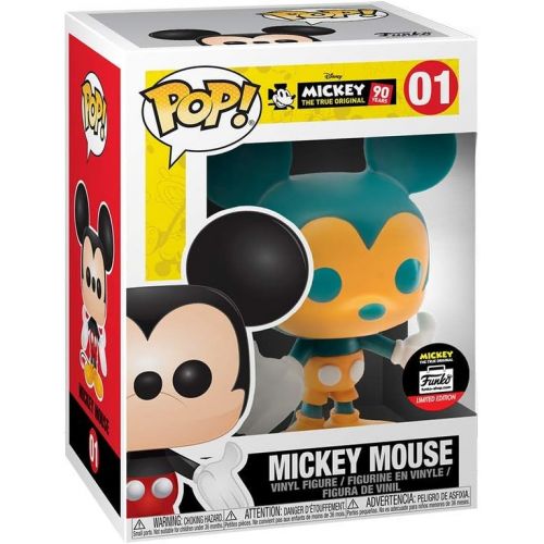  Funko Orange & Teal Mickey Mouse Pop Disney Limited Edition Mickey The True Original #01