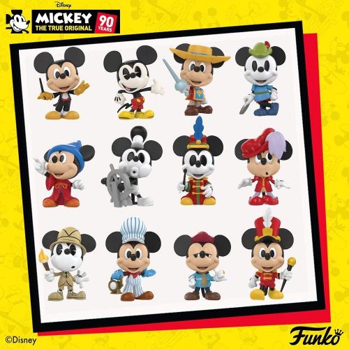 펀코 POP Funko Mystery Minis: Disney Mickeys 90th One Mystery Collectible Figure, Standard, Multicolor