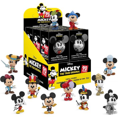 펀코 POP Funko Mystery Minis: Disney Mickeys 90th One Mystery Collectible Figure, Standard, Multicolor