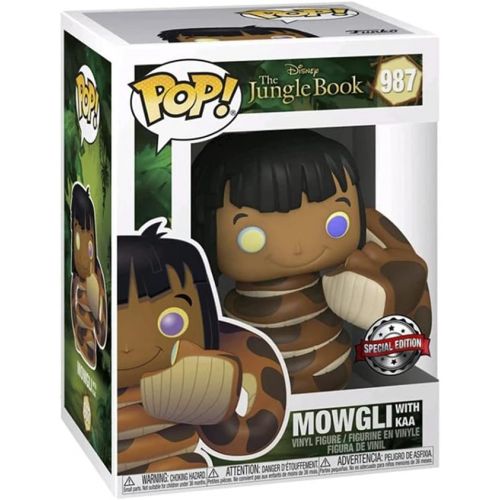  Funko Pop! The Jungle Book: Mowgli with Kaa Vinyl Figure ? Special Edition Exclusive