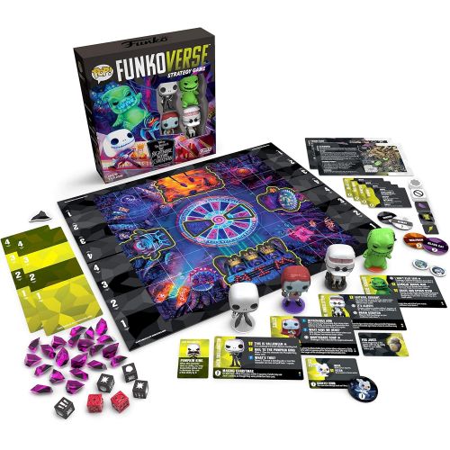  POP Funkoverse: Disney The Nightmare Before Christmas 100 4 pack Board Game Amazon First to Market Exclusive, Multicolor